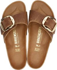 Birkenstock Madrid Dames Slippers Small fit - Cognac - Maat 41
