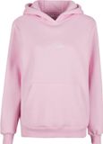 Miss Tee Babe Wording Fluffy Hoodie/trui Roze XS