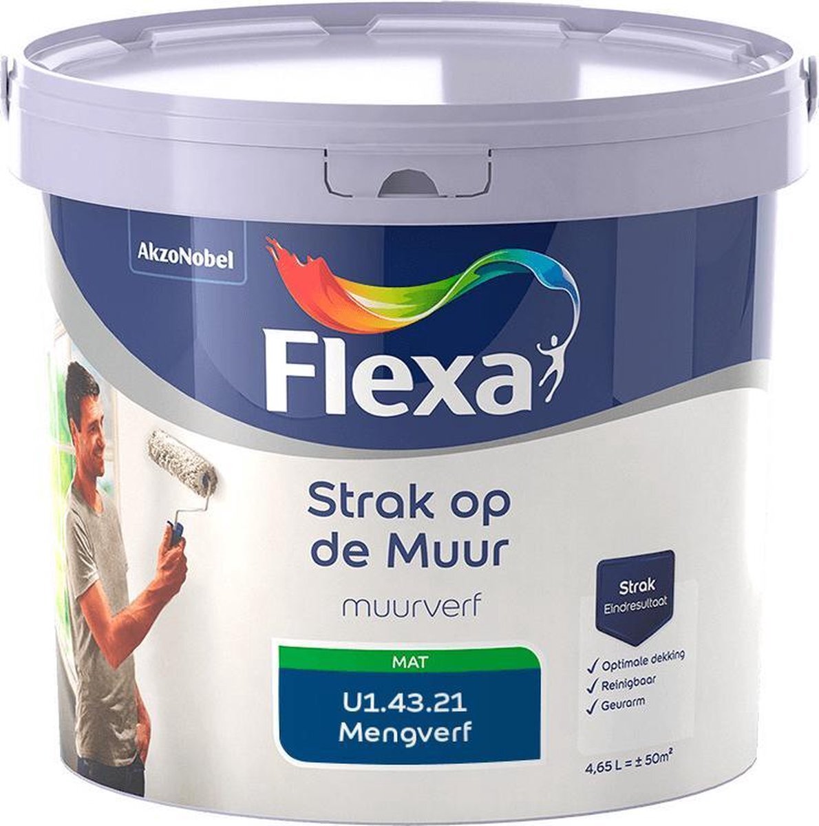 FLEXA Strak op de muur - Muurverf - Mengcollectie - U1.43.21 - 5 Liter