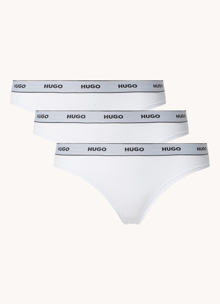 HUGO BOSS String 3-pack with logo band