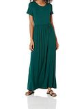 Amazon Essentials Dames Maxi-jurk met korte mouwen