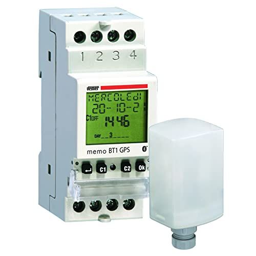 VEMER VE790000 Set Memo BT1 GPS - Astronomische tijdschakelaar + GPS-module - Wit