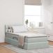Maison Exclusive - Lit à sommier LED avec matelas gris clair 90 x 200 cm, velours