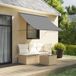 Maison Exclusive - Pare-soleil extensible, anthracite, 200x150 cm, tissu et acier