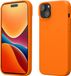 kwmobile Case voor iPhone 15 Plus - Slank TPU-Hoesje met Zachte Afwerking - Fruitig Oranje