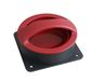 FACKELMANN Burger Press-Burger Press-Burger Bakvorm, veganistisch, vegetarisch, gourmet, ABS-kunststof, zwart en rood, 11 x 5,5 cm, 1 stuk