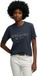 Superdry Luxe Casual Relaxed T-shirt Dames Eclipse Navy