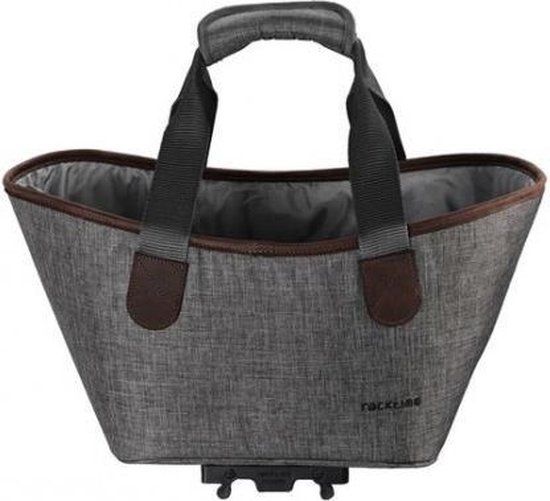 Racktime Agnetha Bagagedragertas - Dust Grey - 15L - Shopper - Incl. Regenhoes