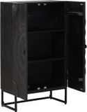 vidaXL Highboard Zwart 55 x 30 x 95 cm