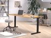 ROBERT Bureau à hauteur réglable 180 cm chêne navarra/noir