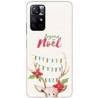 Xiaomi Rendier siliconen hoesje compatibel met Xiaomi Redmi Note 11 5G, Xiaomi Redmi Note 11S 5G lichtgevend rendier
