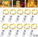 Merkloos Led-lichtsnoer met timer 10 stuks 2 m 20 leds micro op batterijen - koperdraad kerstverlichting binnen buiten - feest bruiloft doe-het-zelf