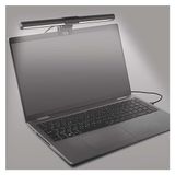 EMOS Led-laptoplamp 30 cm, 5,6 W monitorlamp met cliphouder, 150 lm USB-lichtbalk, kantelbare beeldschermlamp, traploos dimbaar, instelbare lichtkleuren, 30.000 uur levensduur, Ra 95