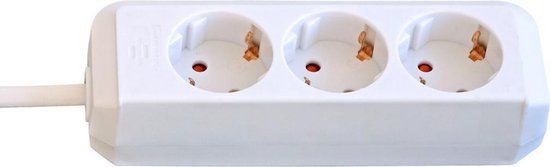 Brennenstuhl Eco-Line Stekkerdoos - 3-voudig - Wit - 5 meter