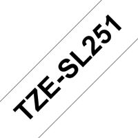 Brother TZe-SL251 label tape - 2.4 cm x 8 m - Black on White - for PT-D800W, PT-E550WVP, PT-P900W, PT-P950NW
