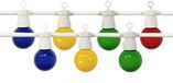 Silumen LED Guirlande 8M 10st IP65 3W Veelkleurig - Witte Kabel