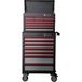TOOLCRAFT 888574 Chariot d'atelier Couleur (spécifique) : Gris, Anthracite, Rouge