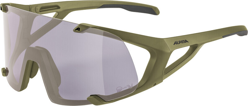 Alpina Hawkeye Q-Lite V Glasses, olijf