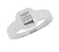 Orphelia Damesring 750 goud 4 diamanten 0,26 karaat, Wit goud, Diamant