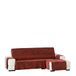 Eysa Dream niet elastisch sofa sprei chaise longue rechts, frontale zicht, chenille, 39-oranje, 37 x 9 x 29 cm