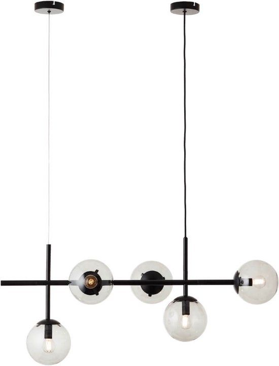 Brilliant Ariol - Hanglamp - Zwart - 5x E14 - Dimbaar