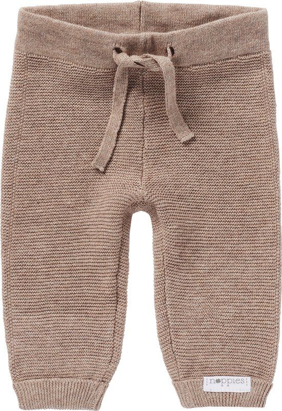 Noppies Grover Baby Broek - Maat 74 - Taupe Melange