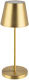 APS Tafellamp Merle Goud - draadloze USB-C ledlamp met dockstation en afstandsbediening - IP54