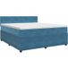 Maison Exclusive - Boxspringbed met matras, bleu foncé, 140 x 200 cm, velours