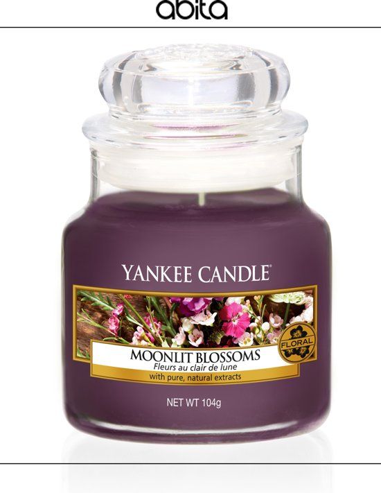 Yankee Candle YC Moonlit Blossoms Small Jar - Paars - 104 ml