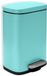 Spirella - Badkamer Prullenbak met Pedal Model Akira - Hoogwaardige RVS - Stille Sluiting Easy-Close - Kleur Turquoise Blauw - 5L