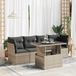 Maison Exclusive - Ensemble de meubles de jardin 5 pièces avec canapé et coussins, gris, en polyrotin