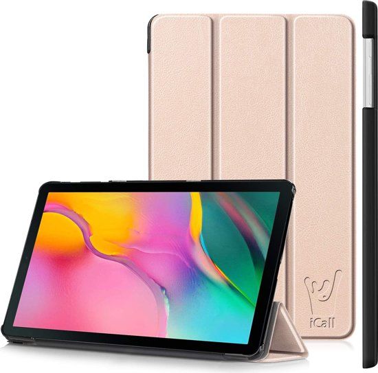 iCall Samsung Galaxy Tab A 10.1 (2019) Hoes - Smart Book Case Hoesje - Goud