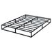 Olee Sleep 22 cm, modern metalen platformbedframe, bed, metalen frame, stalen lattenbodem, matrasframe, geen boxspring nodig, 160 x 200 cm, queensize, zwart