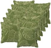 vidaXL Kussensloop 12 st houten bladontwerp 40 x 40 cm polyester