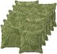 vidaXL Kussensloop 12 st houten bladontwerp 40 x 40 cm polyester