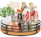 Plateau tournant Lazy Susan en chêne - 360° - Ø 28 cm
