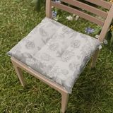 PETTI Artigiani Italiani - Zitkussen voor keukenstoel, set van 6 kussens voor keukenstoelen, van microvezel met digitale druk en banden, 100% Made in Italy