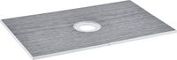 VEVOR doucherandset, 1524 x 965 x 28 mm, grote douchebakset met centrale afvoer, lichtgewicht EPS douche-installatiekits met 2 waterdichte doeken, douchebak kantelstangen geschikt voor badkamer