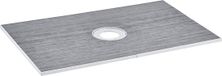VEVOR doucherandset, 1524 x 965 x 28 mm, grote douchebakset met centrale afvoer, lichtgewicht EPS douche-installatiekits met 2 waterdichte doeken, douchebak kantelstangen geschikt voor badkamer