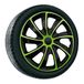 Wieldop NRM Quad Bicolour - Wieldoppen 14" - Set van 4 stuks / Kunststof - Groen/Zwart