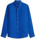 Tommy Hilfiger Heren Lange Mouw Shirt Linnen Kobaltblauw M