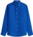 Tommy Hilfiger Heren Lange Mouw Shirt Linnen Kobaltblauw M