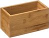 5Five Sieraden / make-up houder - box - 18 x 9 x 9,5 cm - bamboe hout - Organizer bakje - badkamer