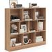 Goplus Bibliothèque, Meuble de rangement pour enfants avec 10 cubes ouverts, Étagère de rangement à 3 niveaux pour livres et jouets, Meuble cube pour salon/chambre, 120x24x104cm (naturel)