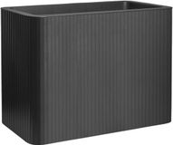 Florus Jive Terrace High Stripe 80cm Plantenbak - Antraciet