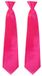 Merkloos Carnaval verkleed stropdas - 2x - roze - volwassenen - 40 cm