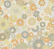 A.S. Création Retro Chic Vliesbehang Bloemen Oranje Groen Wit Khaki 53 cm x 8.5 m
