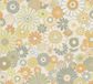 A.S. Création Retro Chic Vliesbehang Bloemen Oranje Groen Wit Khaki 53 cm x 8.5 m