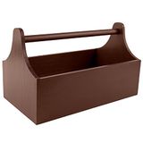 Creative Deco Houten Gereedschapskist met Handvat | Bruine Kleur