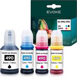 Evoke Set van 4 inktcartridges Canon GI 490 XL